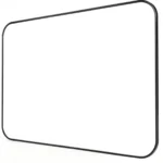 Rounded Black Frame Magnetic Dry Erase Whiteboard