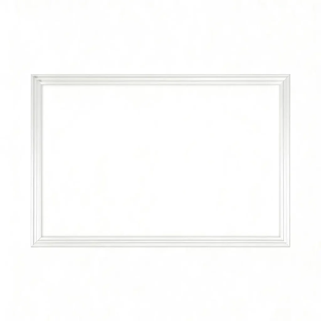 White Wood Frame Magnetic Dry Erase Whiteboard