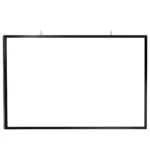 Black Metal Frame Landscape Dry Erase Whiteboard