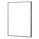 Slim Black Frame Portrait Dry Erase Whiteboard
