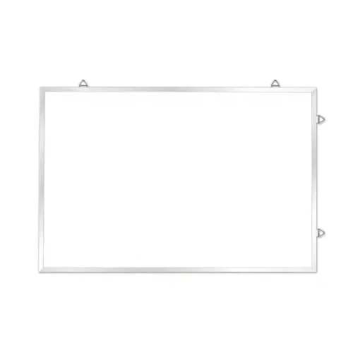 Pizarra blanca magnética de pared con marco delgado de aluminio