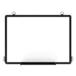 Black Frame Magnetic Whiteboard with Pen Tray