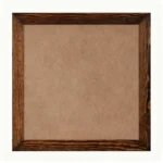 Rustic Brown Wood Frame Magnetic Whiteboard