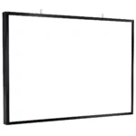 Black Metal Frame Landscape Dry Erase Whiteboard