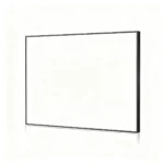 Slim Black Frame Portrait Dry Erase Whiteboard