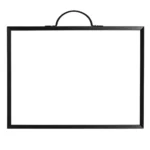 Black Frame Magnetic Memo Whiteboard with Carry Handle