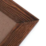 Rustic Brown Wood Frame Magnetic Whiteboard