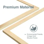 Light Wood Frame Magnetic Wall Whiteboard