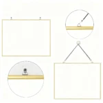Metal Frame Hanging Dry Erase Whiteboard