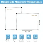 Aluminum Frame Magnetic Whiteboard with Slim Tray