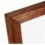 Rustic Brown Wood Frame Magnetic Whiteboard