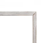 Rustic Gray Whiteboard Wall Organizer with Shelf and Hooks
