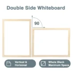 Light Wood Frame Magnetic Wall Whiteboard