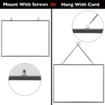 Metal Frame Hanging Dry Erase Whiteboard