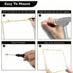 Metal Frame Hanging Dry Erase Whiteboard