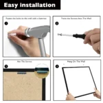 Black Frame Mini Dry Erase Whiteboard