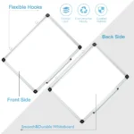 Silver Frame Mini Whiteboard with Hanging Loops