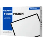 Rounded Black Plastic Frame Magnetic Whiteboard
