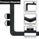 Black Frame Magnetic Whiteboard with Pen Tray