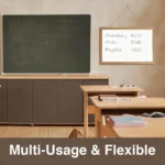 Natural Wood-Tone Frame Magnetic Whiteboard