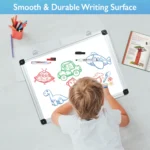Silver Frame Mini Whiteboard with Hanging Loops