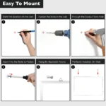 Slim Aluminum Frame Wall-Mounted Magnetic Whiteboard