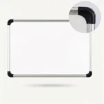 Wall-Mounted Magnetic Whiteboard with Corner Caps