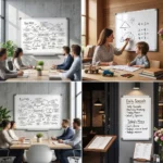 Silver Frame Magnetic Whiteboard for Office and Classroom
