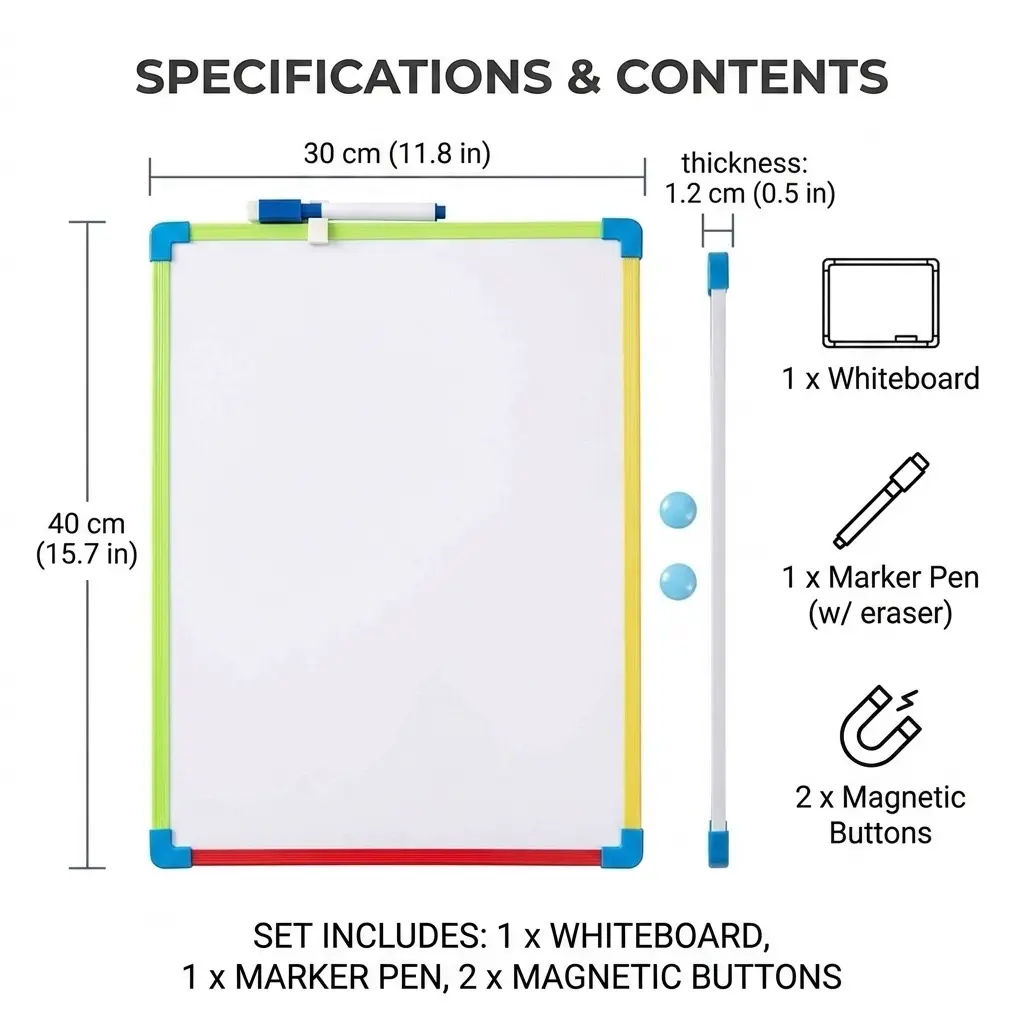 Plastic Frame Magnetic Whiteboard - 图片 8