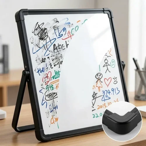 Desktop Dry Erase Board with Stand and Accessories, 20 Pack