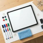 Black Frame Mini Magnetic Dry Erase Whiteboard