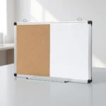 Aluminum Frame Whiteboard and Cork Board Combo