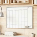 Wall-Mounted Monthly Calendar Whiteboard