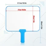 Blue Handle Mini Dry Erase Whiteboard Paddle