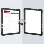 Black Frame Color-Coded Monthly Planner Whiteboard