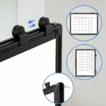 Black Frame Magnetic Monthly Calendar Whiteboard