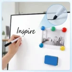 Black Frame Whiteboard and Cork Bulletin Board Combo