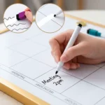 Monthly Calendar Whiteboard with Notes Sidebar