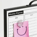 Weekly Planner Dry Erase Whiteboard with Notes Section