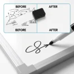 White Frame Magnetic Photo and Memo Whiteboard