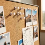 Black Frame Whiteboard and Cork Bulletin Board Combo