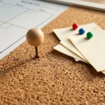 Monthly Calendar Whiteboard with Cork Bulletin Strip