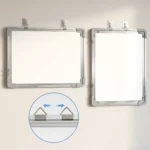 Pizarra blanca de escritorio de borrado en seco con soporte plegable