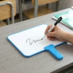 Blue Handle Mini Dry Erase Whiteboard Paddle