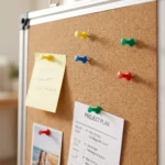 Aluminum Frame Whiteboard and Cork Board Combo