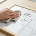 Wood Frame Weekly Planner Whiteboard