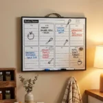 Weekly Planner Dry Erase Whiteboard with Notes Section