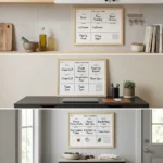 Wood Frame Weekly Planner Whiteboard