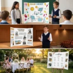 Tablero creativo de presentación y exhibición