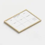Wood Frame Weekly Planner Whiteboard